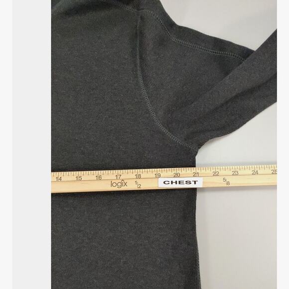Banana Republic Sweater Mens Medium Heather Gray 1/4 Zip Casual Commute - Picture 11 of 13